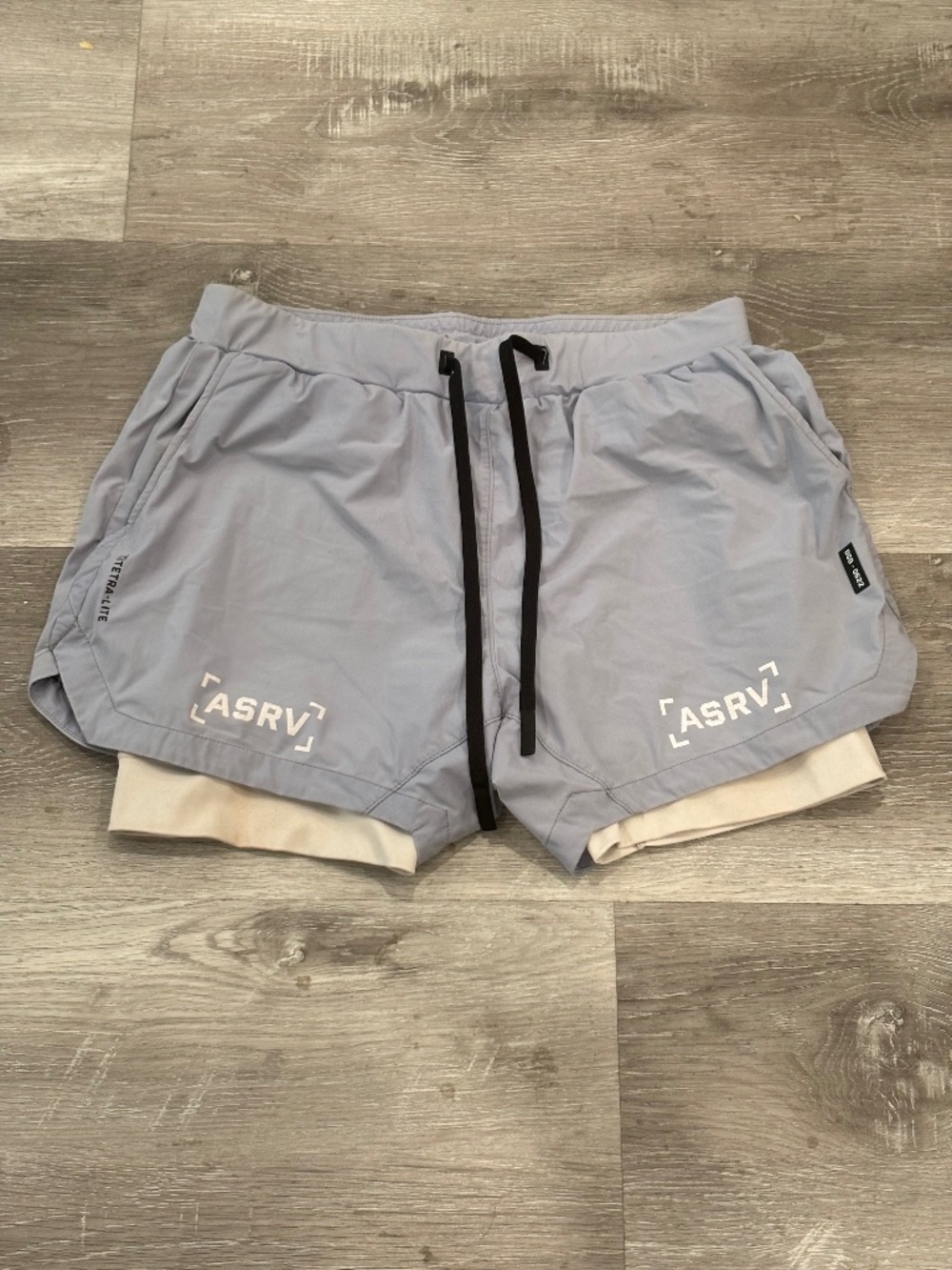 ASRV Men’s M Tetra-Lite 5” Liner Shorts Blue DSG-0622 Running Training